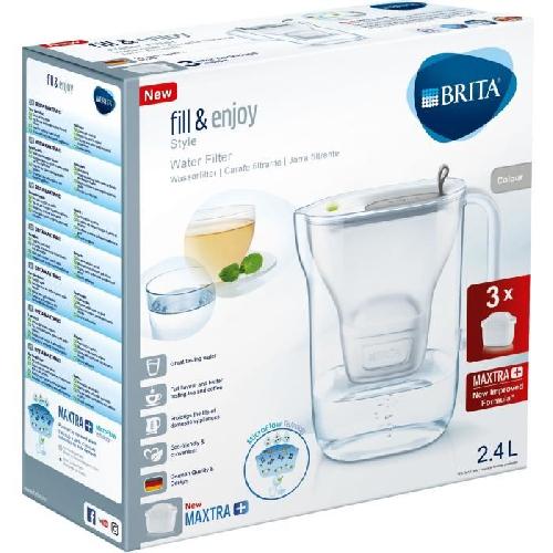 Carafe Filtrante Carafe filtrante - BRITA - Style grise - 3 cartouches MAXTRA+ incluses