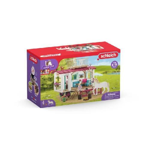 Figurine Miniature - Personnage Miniature Caravane rencontres secretes. coffret schleich avec 1 cheval schleich inclus. coffret figurines pour enfants de 5 ans - schleich