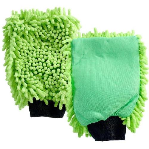 Eponge - Peau De Chamois - Microfibre - Chiffon CARLINEA Gant de Lavage Chenille - 80 Polyester - 20 Polyamide