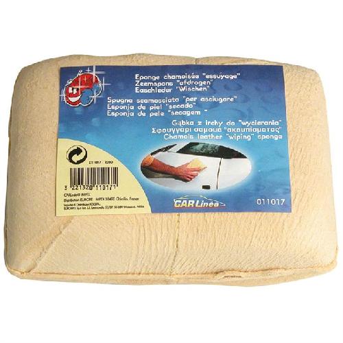 Eponge - Peau De Chamois - Microfibre - Chiffon Carlinea Grande Eponge Chamoisee D'Essuyage