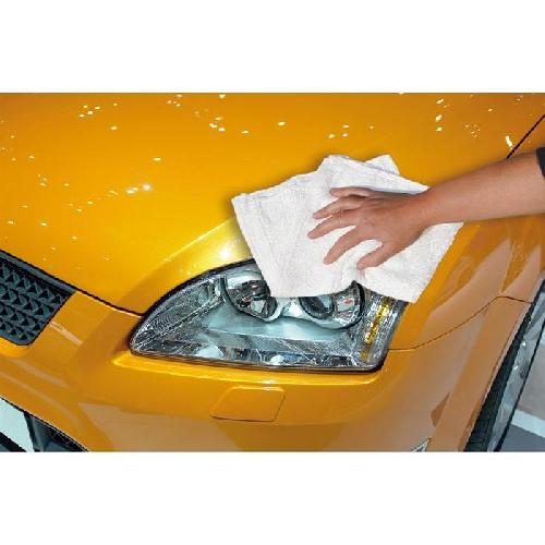 Eponge - Peau De Chamois - Microfibre - Chiffon Carre Lustrage - Coton - L 45 xl 40 cm