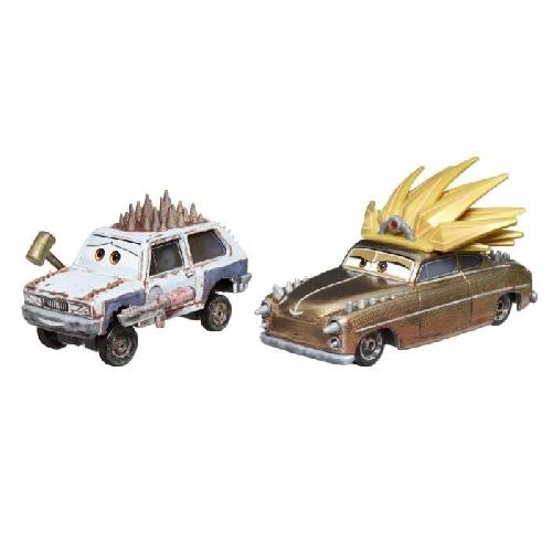 Vehicule Miniature Assemble - Engin Terrestre Miniature Assemble Cars Disney Pixar - Pack de 2 Véhicules (modele aléatoire) - Petite Voiture - 3 ans et + - Disney Pixar Cars - DXV99