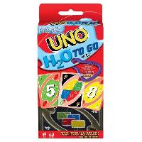 Carte De Jeu - Porte-carte De Jeu -cahier Range-carte De Jeu Mattel Games - UNO H20 TO GO - Uno Sport Jeu De Cartes - Jeu De Cartes Famille - 7 Ans Et + - P1703 - Jeux de cartes mattel uno P170