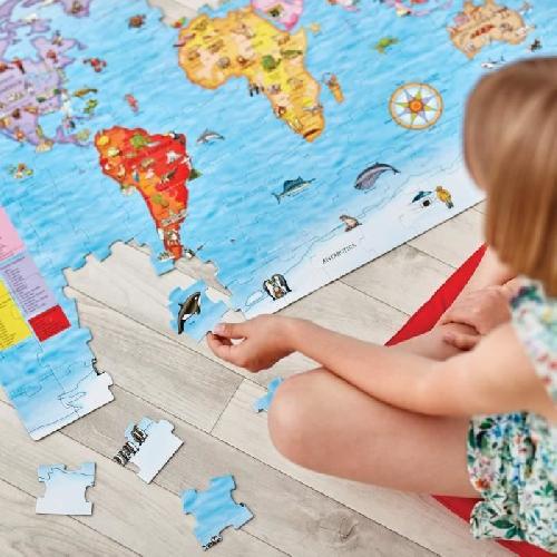 Jeu D'apprentissage Carte du monde - Puzzle - ORCHARD