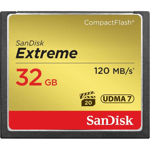 Carte Memoire - Memoire Flash Carte memoire Compact Flash Extreme 32GB - SANDISK - 120Mbps