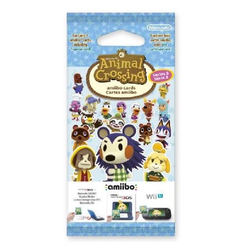 Carte De Jeu Multimedia Cartes Amiibo - Animal Crossing Série 3 ? Contient 3 cartes dont 1 spéciale