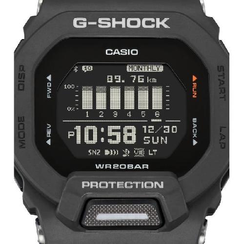 Montre Connectee Sport CASIO G-Shock GBD-200-1ER Montre - Résistante aux chocs - Multifonctions - Noir