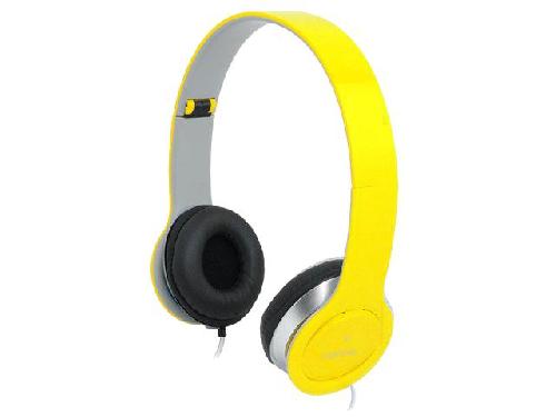 Casque - Ecouteur - Oreillette Casque Audio - 1.2m - 105dB - jaune