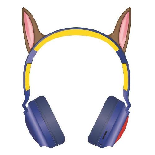 Casque Audio Enfant Casque audio Bluetooth 2-en-1 - LEXIBOOK - La Pat'Patrouille - Effets lumineux - Design mignon - Portée 10m