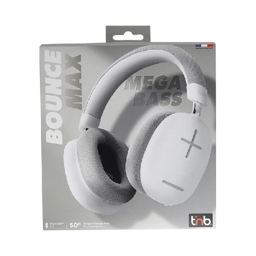 Casque - Ecouteur Filaire - Kit Pieton Telephone Casque Bluetooth BOUNCE MAX - blanc TNB x3