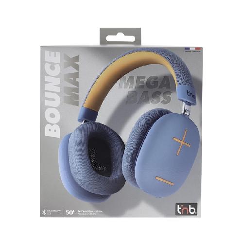 Casque - Ecouteur Filaire - Kit Pieton Telephone Casque Bluetooth BOUNCE MAX - bleu et orange TNB