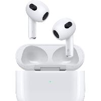 Casque - Ecouteur Filaire - Oreillette Bluetooth - Kit Pieton Telephone Apple AirPods 3e génération + boitier de charge MagSafe
