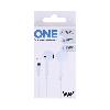 Casque - Ecouteur Filaire - Oreillette Bluetooth - Kit Pieton Telephone Ecouteurs semi intra-auriculaires Lightning - blanc WAY x6
