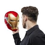 Figurine Miniature - Personnage Miniature Casque électronique Iron Man. avec effets lumineux. jouet de cosplay premium de collection pour adultes. Marvel Legends Series