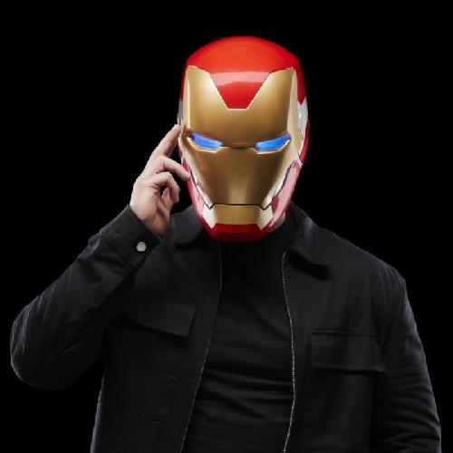 Figurine Miniature - Personnage Miniature Casque électronique Iron Man. avec effets lumineux. jouet de cosplay premium de collection pour adultes. Marvel Legends Series