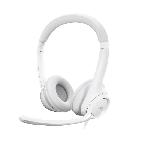 Casque - Filaire - Logitech - H390 - Stéréo. Microphone intégré. Antibruit - Blanc