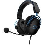 Casque  - Microphone Casque Gamer Filaire - HyperX Cloud Alpha S - pour PC & console - Noir/Bleu