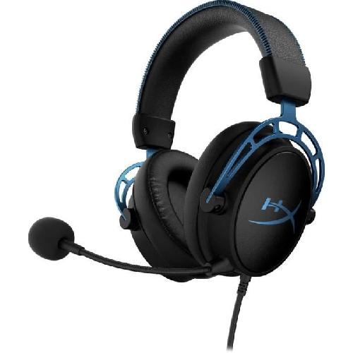 Casque  - Microphone Casque Gamer Filaire - HyperX Cloud Alpha S - pour PC & console - Noir/Bleu