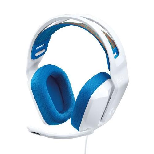 Casque  - Microphone Casque gamer - Filaire - Logitech G - G335  - Léger - Blanc