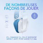 Casque  - Microphone Casque gamer - Filaire - Logitech G - G335  - Léger - Blanc