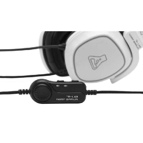 Casque  - Microphone Casque Gamer filaire - THE G-LAB - KORP BARIUM - Blanc