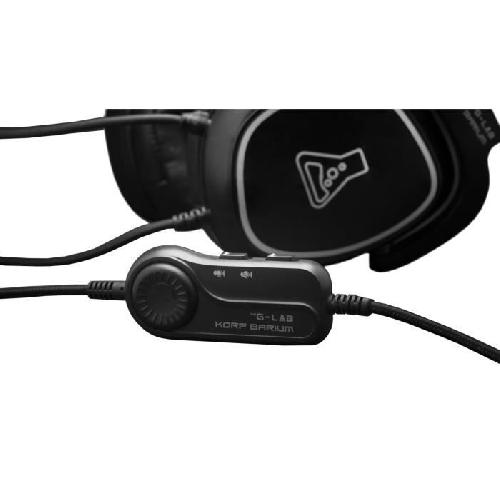 Casque  - Microphone Casque Gamer filaire - THE G-LAB - KORP BARIUM - Noir