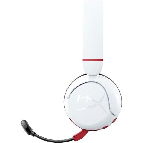 Casque  - Microphone Casque Gamer Sans Fil - HyperX Cloud Mini - pour PC & console - Blanc