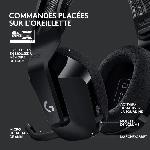 Casque gamer - Sans fil - LOGITECH G - G733 LIGHTSPEED - Noir