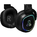 Casque  - Microphone Casque Gamer Sans Fil - The G-Lab - KORP PROMENTHIUM - Microphone - RGB - PC/PS4/Xbox One - Noir