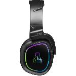 Casque  - Microphone Casque Gamer Sans Fil - The G-Lab - KORP PROMENTHIUM - Microphone - RGB - PC/PS4/Xbox One - Noir