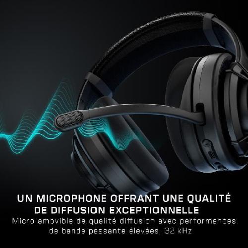 Casque  - Microphone Casque gaming ouvert sans fil - TURTLE BEACH - Atlas? Air - Pour PC - Noir