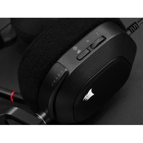 Casque  - Microphone Casque gaming premium HS80 RGB USB - Carbone CORSAIR