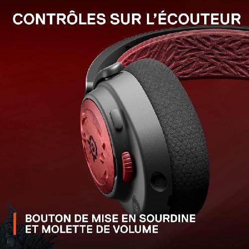 Casque Gaming sans fil multiplateforme - STEELSERIES - ARCTIS NOVA 7 : EDITION DIABLO IV - Rouge et Noir