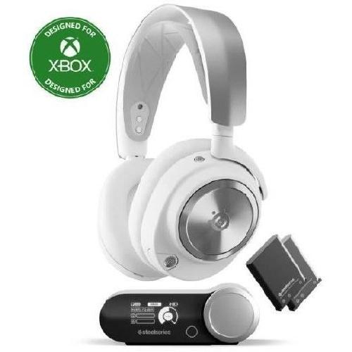 Casque  - Microphone Casque Gaming Sans fil - STEELSERIES - Arctis Nova Pro X - Blanc