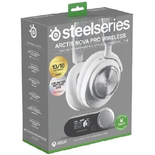 Casque  - Microphone Casque Gaming Sans fil - STEELSERIES - Arctis Nova Pro X - Blanc