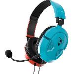 Casque  - Microphone Casque gaming TURTLE BEACH Recon 50N Rouge-Bleu - Confortable et audio immersif