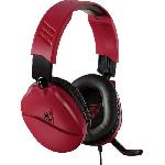 Casque  - Microphone Casque Gaming TURTLE BEACH Recon 70N MID pour Nintendo Switch - Rouge