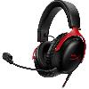 Casque  - Microphone Casque Gamer Filaire - HyperX Cloud III - pour PC & console - Noir/Rouge