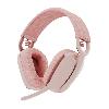 Casque  - Microphone Casque PC Logitech Zone Vibe 100 Casque d''ecoute leger sans fil avec Micro anti-bruit - Rose