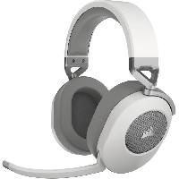 Casque - Microphone - Dictaphone Casque gaming sans fil - CORSAIR - HS65 Wireless V2 - Blanc
