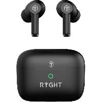 Casque - Microphone - Dictaphone Ecouteurs sans fil - Bluetooth 5.3 - RYGHT - Jumo ANC - Noir