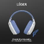 Casque  - Microphone Casque PC Logitech G435 LIGHTSPEED sans fil. Bluetooth. avec micro - Blanc