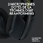 Casque  - Microphone Casque PC Logitech Gaming G435 LIGHTSPEED sans fil. Bluetooth. avec micro - Noir