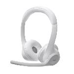 Casque PC Logitech Zone 300 Bluetooth sans fil avec microphone anti-parasite - Blanc