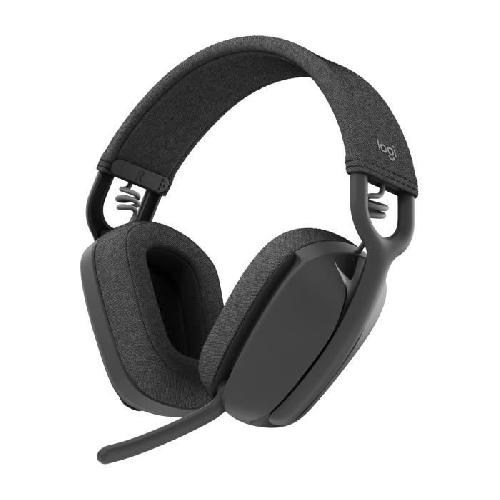 Casque  - Microphone Casque PC Logitech Zone Vibe 100 Casque d''ecoute leger sans fil avec Micro anti-bruit - Graphite