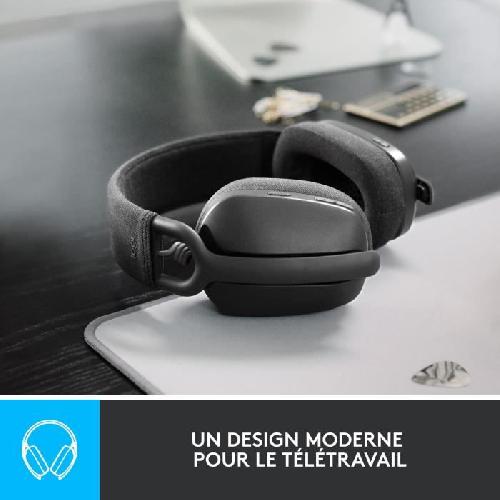 Casque  - Microphone Casque PC Logitech Zone Vibe 100 Casque d''ecoute leger sans fil avec Micro anti-bruit - Graphite