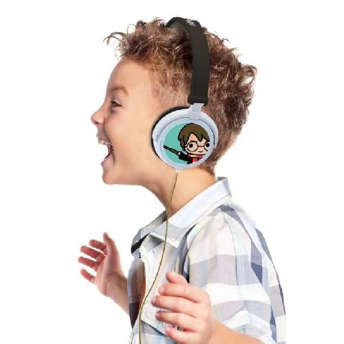 Casque Audio Enfant Casque stéréo filaire pliable pour enfants Harry Potter - LEXIBOOK - Limitation de volume d'écoute