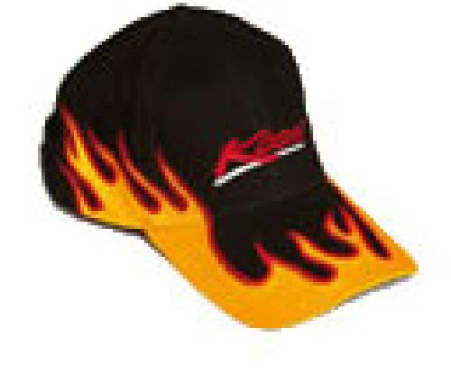 Casquette Noire Tuner Avec Flammes