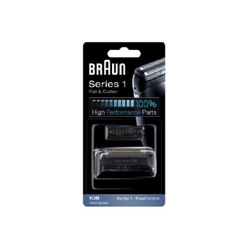 Accessoires Et Pieces - Beaute - Bien-etre Cassette de rechange Braun 10B Series 1 pour rasoir - Recharge Grille + Couteaux - Noir