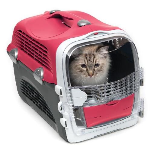 Caisse - Cage De Transport CAT IT Cage de transport Cabrio - Rouge cerise - Pour chat